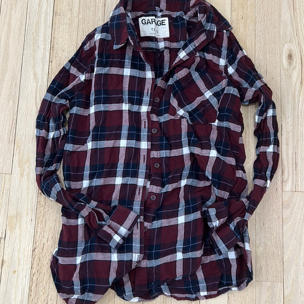 Flannel button down size xs